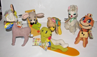 Lot Of 6 Vintage Dakin Dream Pets Plush Animals  (WSS1)