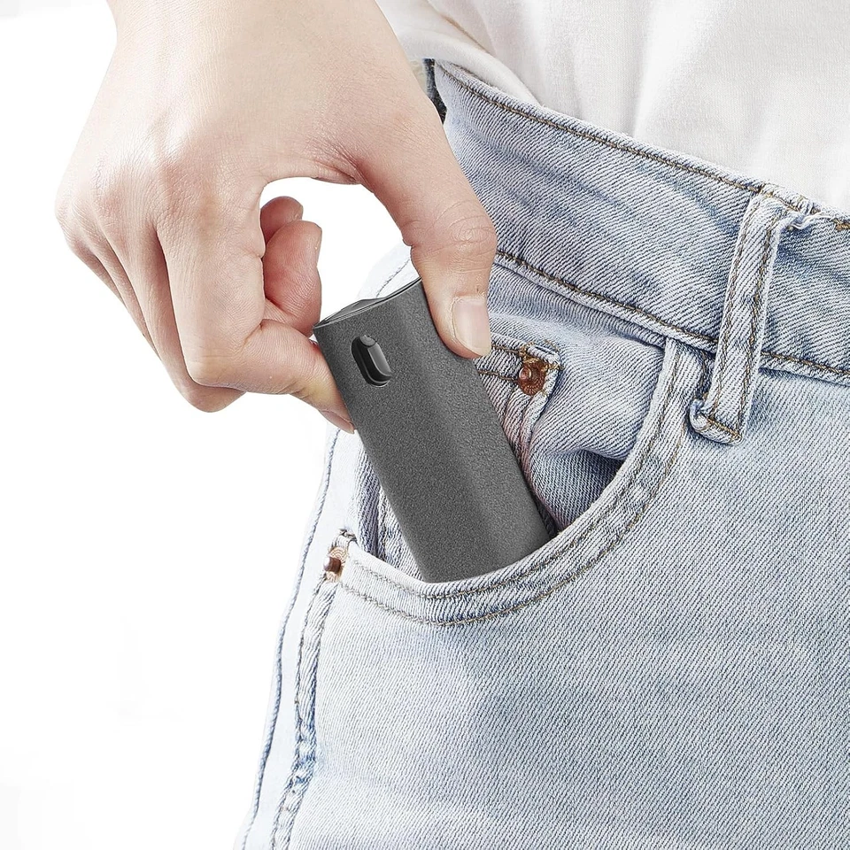 Limpiador de niebla de pantalla táctil y paño de microfibra para teléfonos, computadoras portátiles y tabletas (gris) Foto 4 de 4