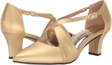 Easy Street Women's Elegance pumps in gold.Size 7