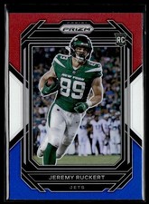 2022 Panini Prizm Football Red White & Blue #361 Jeremy Ruckert Rookie RC
