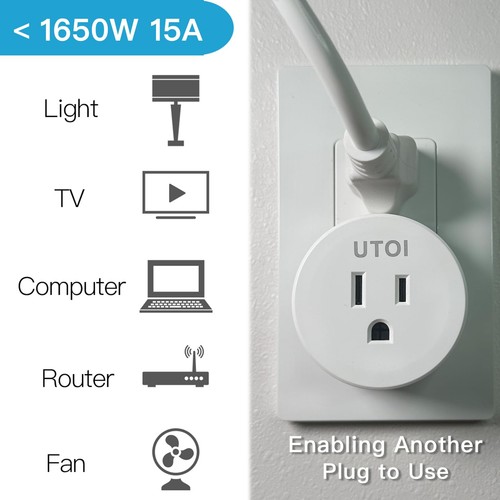 Remote Control Outlet Plug with Remote Switch Long Range Wireless ...