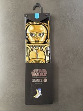 Stance Star Wars Socks C3PO  R2D2 Youth Sz 2-5.5 New