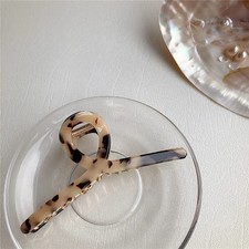 Large Metal Acetate Hair Claw Clip Big NonSlip Jaw Clamp Leopard Print