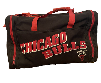 Chicago Bulls Black and Red Vintage 90s NBA Licensed Duffle Bag | eBay