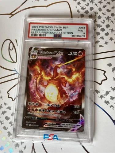 2022 Pokemon SWSH Black Star Promos Charizard VMAX Full Art #SWSH261 PSA 9