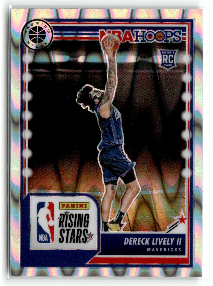 2023-24 Hoops Premium Stock #291 Dereck Lively II Seismic Prizm