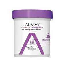 Almay Biodegradable Makeup Remover 80 Count Pack of 1 , Clear/Transparent