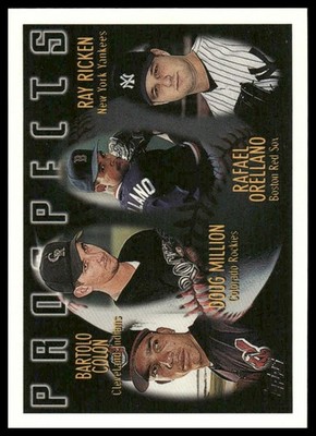 1996 Topps #428 Bartolo Colon / Doug Million / Rafael Orellano / Ray Ricken