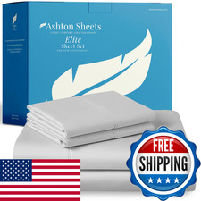 Ashton Sheets 100 Egyptian Cotton Sheets Full Size - 800 Series Elite