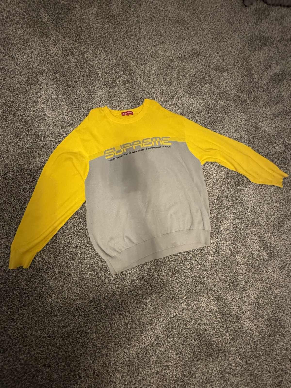 Supreme yellow Split Pullover SS21 - image 1