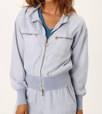 Xcvi karney distressed bomber jacket size S
