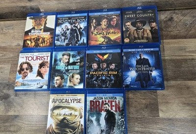 Lot of 10 Blu-Ray Movies/Bone Tomahawk/Seventh Son/The Tourist/Apocalypse