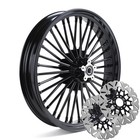 21x3.5 Fat Spoke Front Wheel Rim Rotors for Harley Electra Glide Road King 08-23