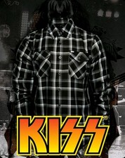 Dixxon KISS FLANNEL Collaboration. Men  s Large, New In Bag With Tags