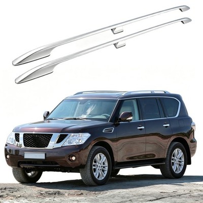 2PCS Roof Rack Rails Fits For Nissan Patrol Armada Y62 2017-2024 Cargo Crossbars
