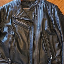Harley-Davidson Genuine Leather Jacket With Leather Lacing Women's Size SW