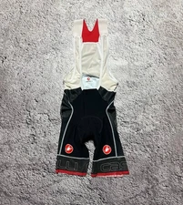 Castelli Men’s Cycling Bib Shorts Black Red Size L