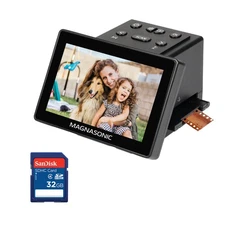 Magnasonic 25MP Film Scanner with 32GB SanDisk SD Card