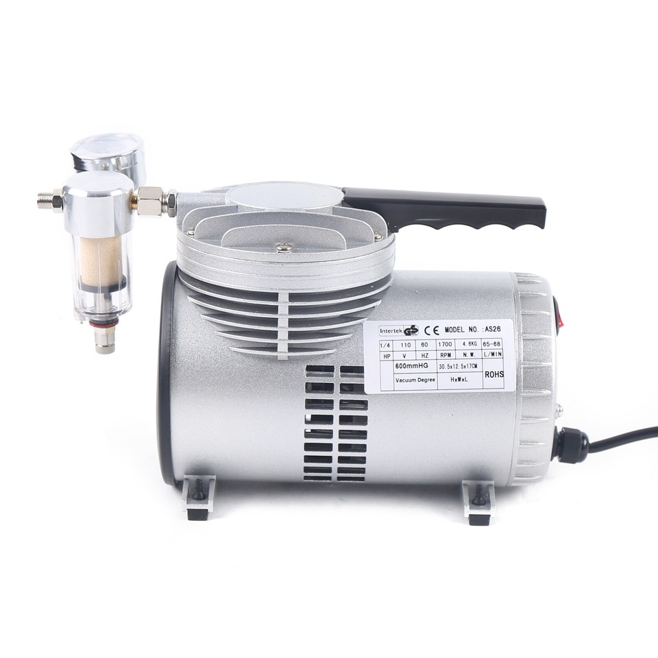 1/6HP Vacuum Pump Lab Suction Vacuum Oilless Diaphragm Vacuum Pump 20