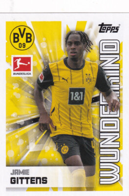 JAMIE GITTENS   24-25  TOPPS  BUNDESLIGA 1 STICKER  WUNDERKIND # 118