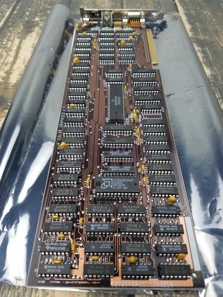 VINTAGE F5-1501982 COLOR GRAPHICS VIDEO CARD / From IBM 5150 **UNTESTED** - Image 4 of 4