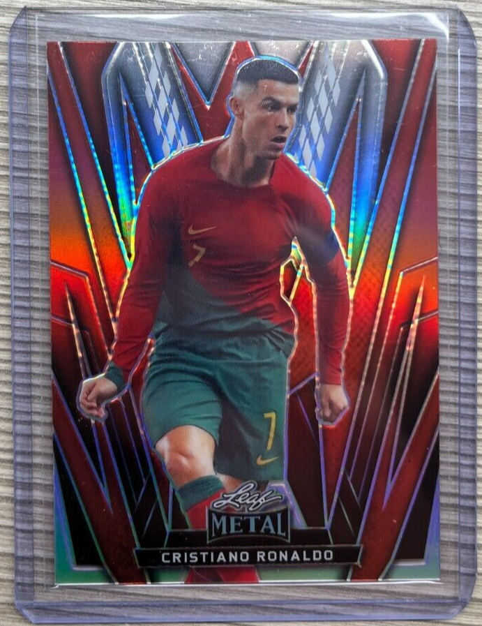 Cristiano Ronaldo 2024 Leaf Metal NSCC National RED Prismatic #'d