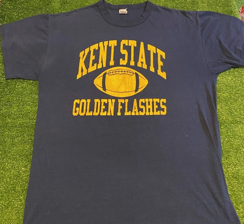 Vintage Kent State Golden Flashes shirt mens large blue yellow football Y2K 30 - Image 4 of 4