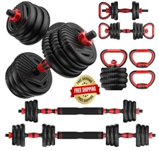 Juego De Pesas Hierro Mancuernas Para Ejercicios En Casa Para Hombre 45LBS Set
