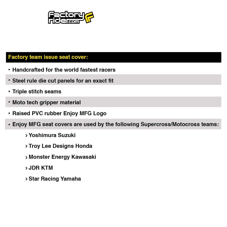 2000-2012 YAMAHA TTR 250 Seat Cover By Enjoy MFG ALL BLUE GRIPPER #92 - Image 4 of 4