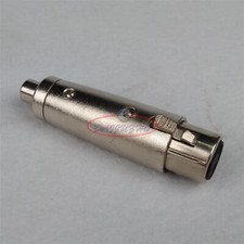 New XLR Female to RCA Female Jack Adaptor Connector