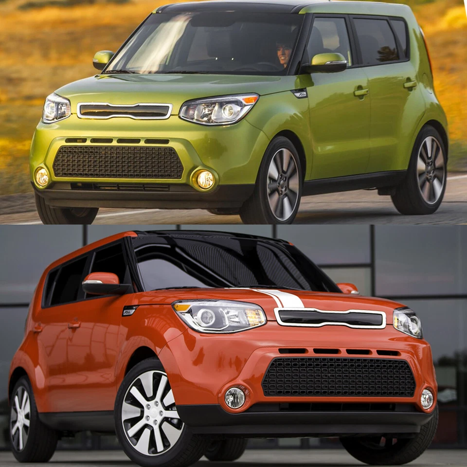 Pair For Kia Soul 2014 2015 2016 LED DRL Front Fog Light Lamps Assembly Clear US - Imagem 4 de 4