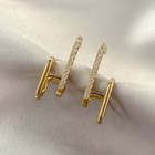 Crystal Claw Earrings Cuff for Women 925 Silver Ear Piercing Studs Beautiful