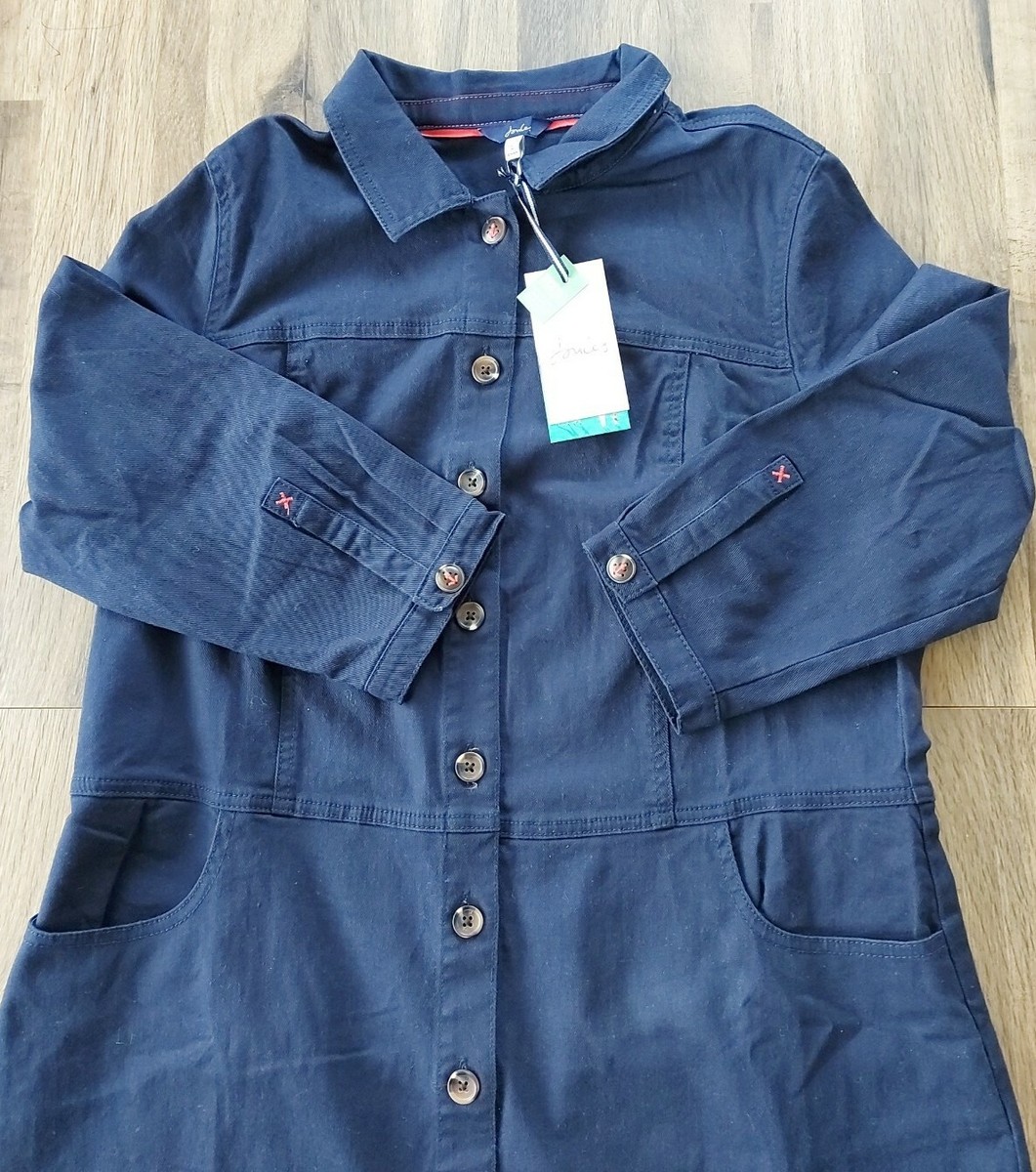 JOULES WOMEN WILMER DENIM DRESS - French navy - size UK 8 | eBay UK