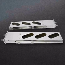 Pair 2 1/2"Bolt Pattern Mud Flap Hanger Rear Bar Oval Light Cutout Spring Loaded