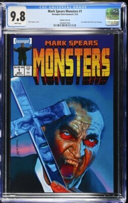 Mark Spears Monsters #1 CGC 9.8 First Print Cover D Dracula Incredible Hulk 340