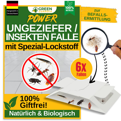Ungeziefer Falle   6x Fallen - Insektenfallen, Alternativ zu Pheromonfallen