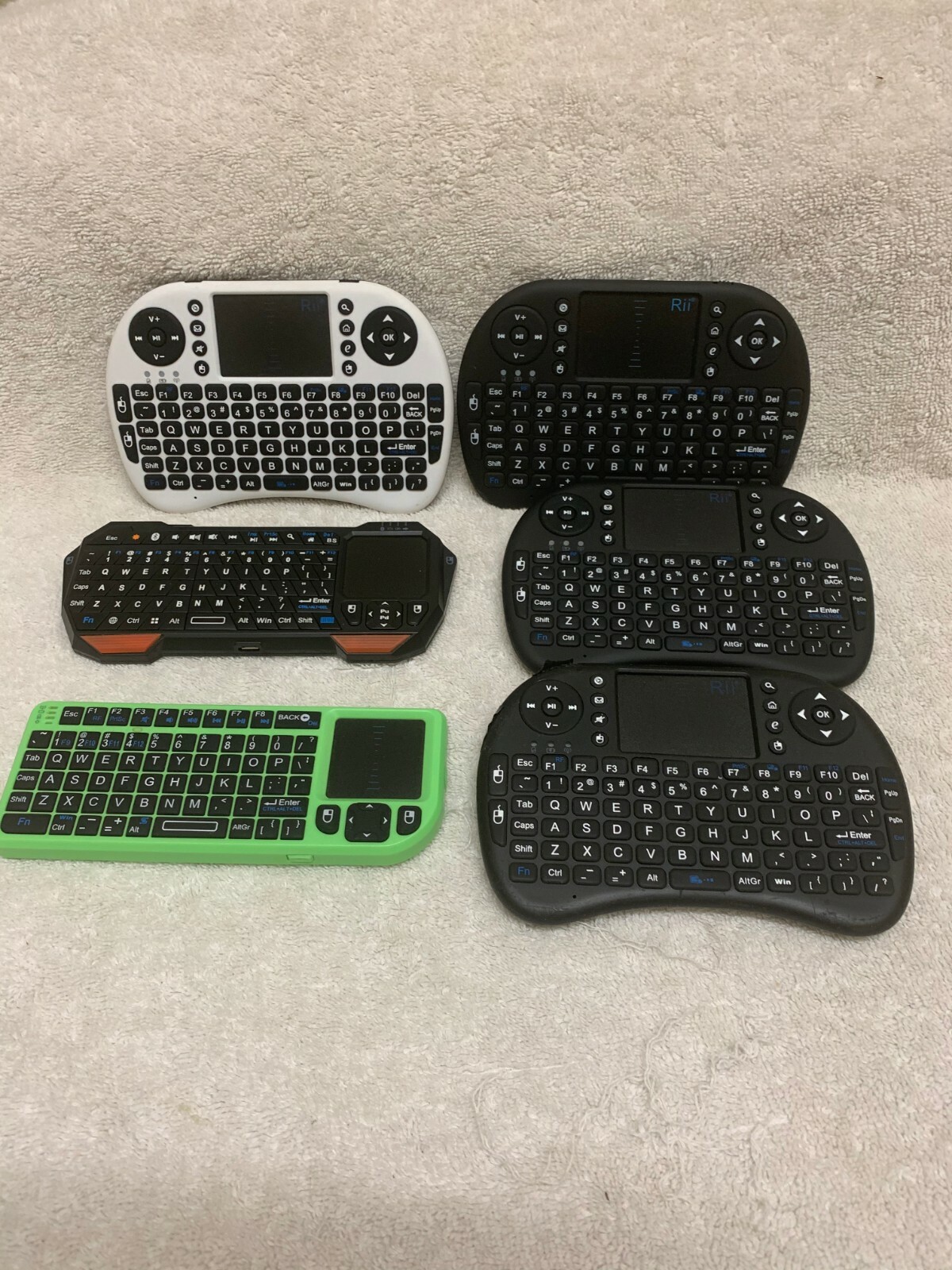 Lot of 6 Rii & Other Manufacturer Smart TV Keyboards