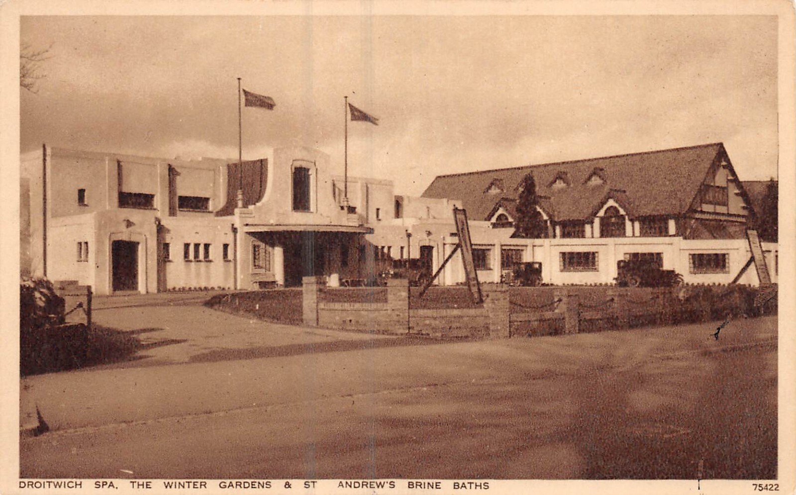 Postal Droitwich Spa Jardines De Invierno Y Baños De Sal De San Andrés