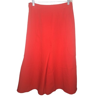 New Romeo Juliet Pants Flare Wide Leg Couture Red High Waist