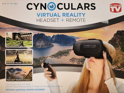 Cynoculars Virtual Reality Headset & Remote-As Seen On T.V.  