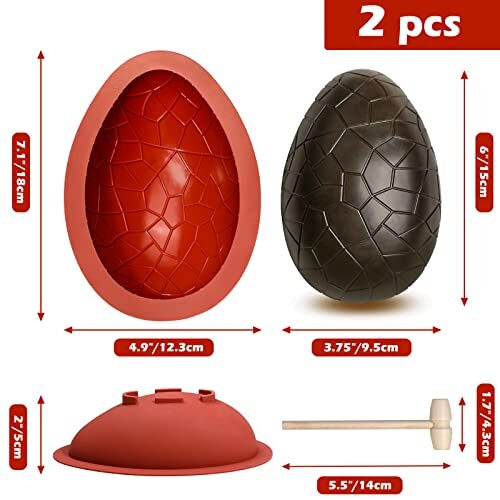 Breakable Easter Egg Chocolate Mold, Large 3D Silicone Easter Easter Egg Mold eBay