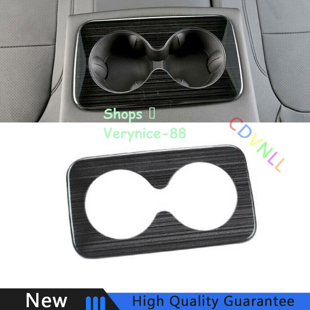 For Chevrolet Blazer 19-2021 Black Titanium Rear Drinking Glass Panel Cover Trim