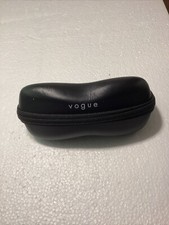 VOGUE EYEGLASSES SUNGLASSES OPTICAL LARGE HARD ZIPPER CASE-SEALED CLOTH Used