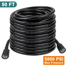 50FT Pressure Washer Hose for Power Washer Pressure Washing Extension Hose M22