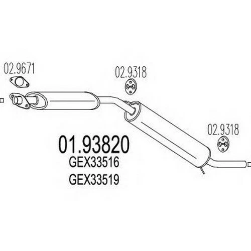 MARMITTA POSTERIORE PER ROVER MINI 1300 2 VOL KW 45 1/91> 65.00.09 - Imagen 1 de 1