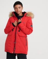 Superdry Womens Nadare Microfibre Parka Jacket Size 8