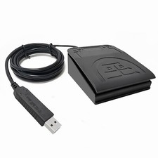 USB Single Foot Switch Pedal Control Custom Shortcut Key for Push to Talk PC