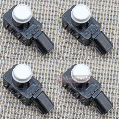 4x Parking Sensor Fit For 2018 2019 Toyota Camry Lexus LS500 NX300 NX300h White