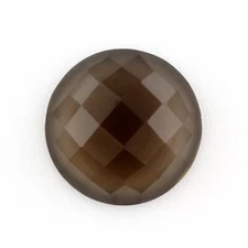 SMOKY QUARTZ 12 MM ROUND ROSE CUT AAA ALL NATURAL F-3923