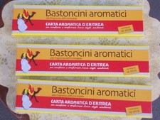 Bastoncini aromatici d' incenso carta d'eritrea 3 scatole da 16 pezzi = 48 stick